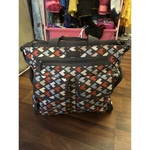 Vintage Baby Boom Diaper Bag Abstract‎ Hearts 15"x13"x6"